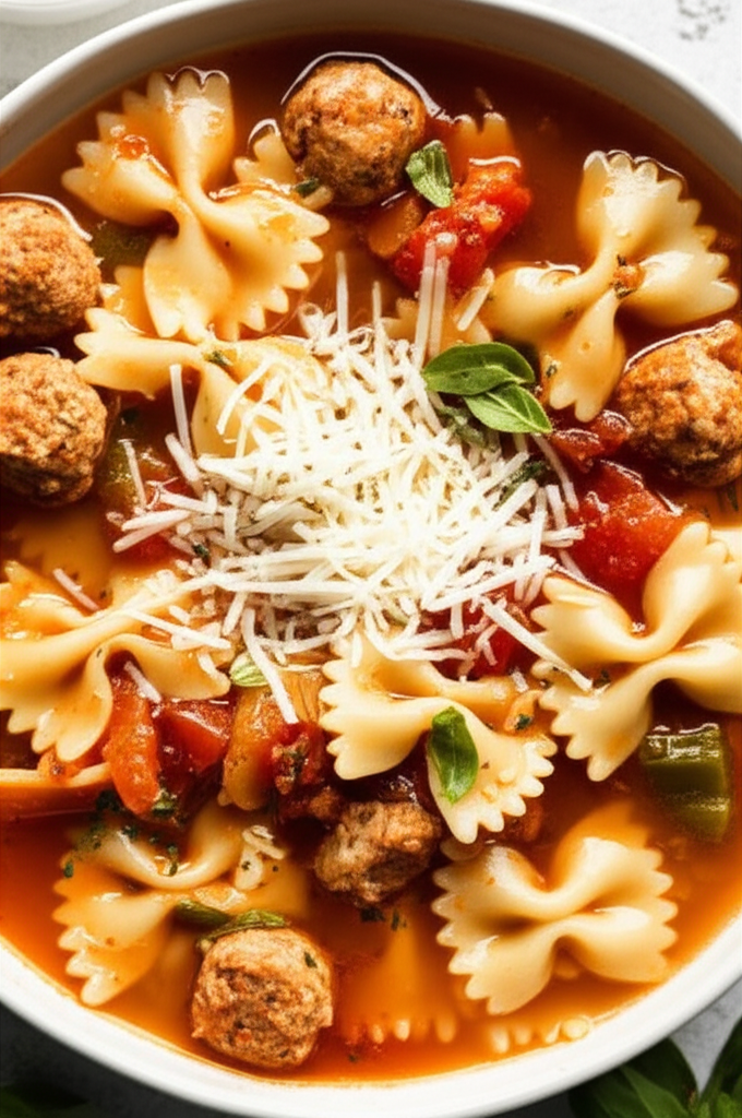 Amazing Sweet Italian Sausage Pasta Soup image