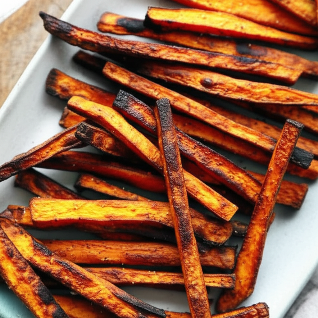 Amazing Vegan Sweet Potato Fries Baked image