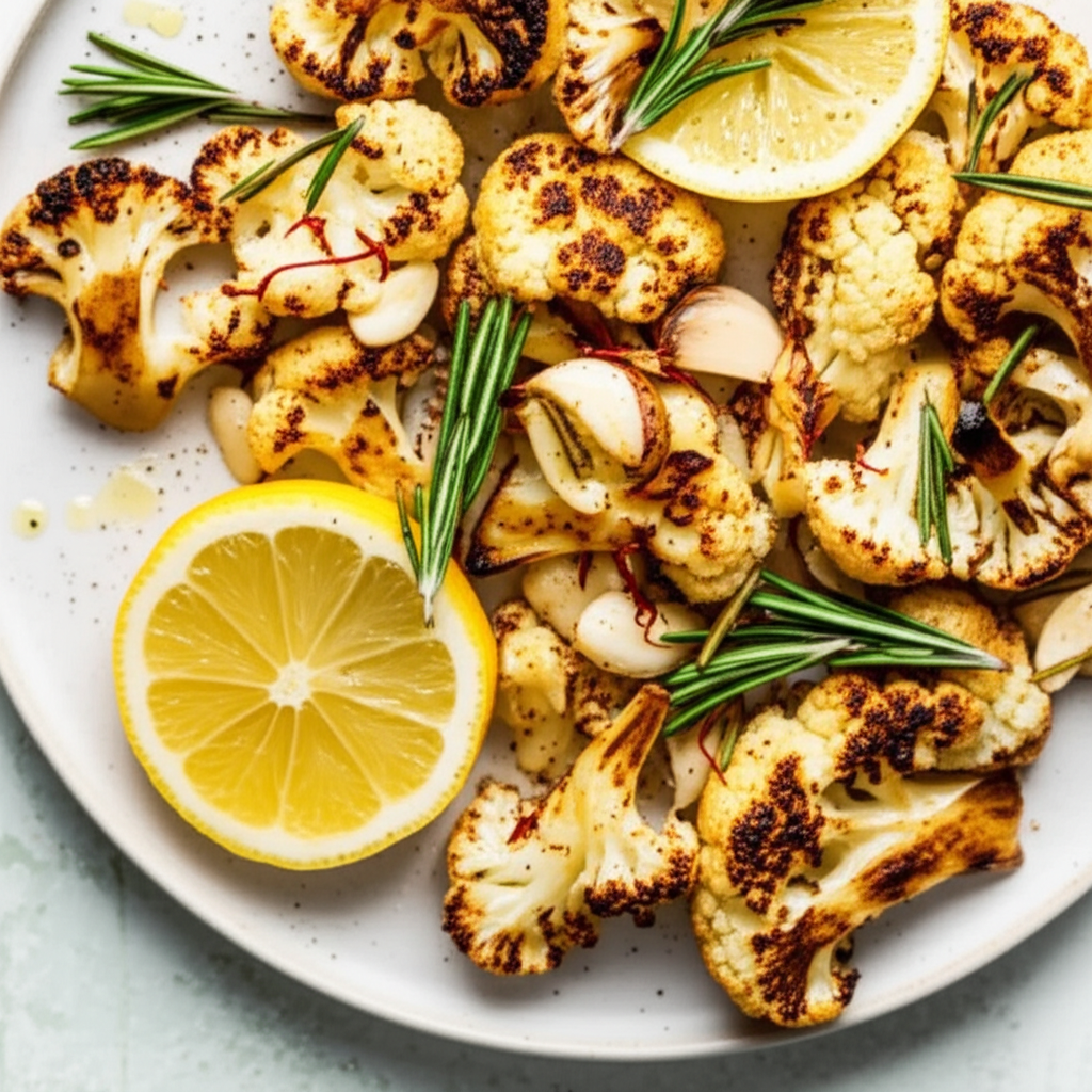 Ambrosial Roasted Garlic Cauliflower image