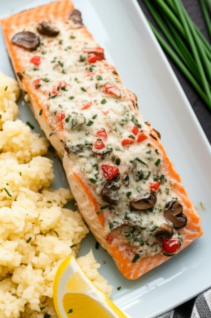 Chive Baked Salmon image