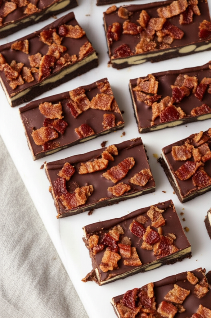 Chocolate Almond Bacon Bars image