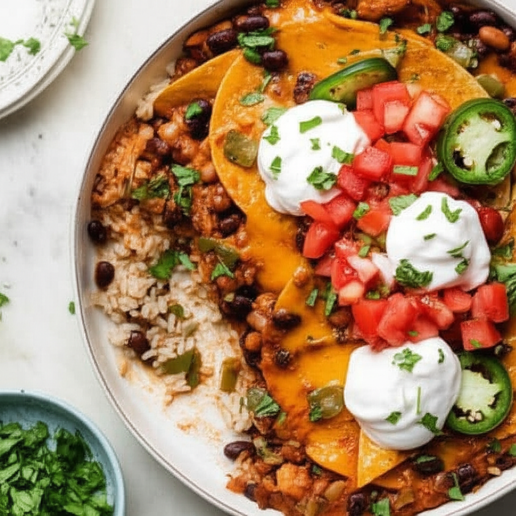 Amy S Chicken And Black Bean Enchilada Casserole image