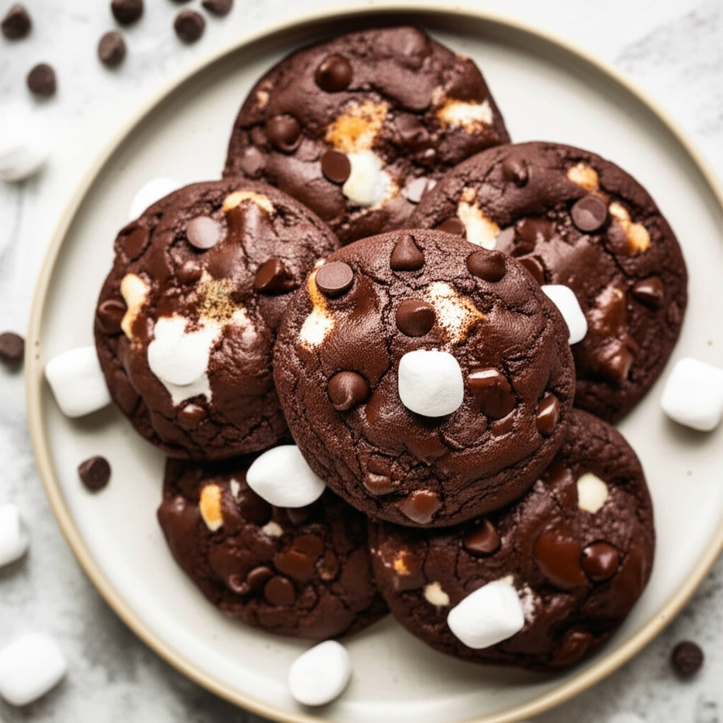 Chocolate Marshmallow Cookies image