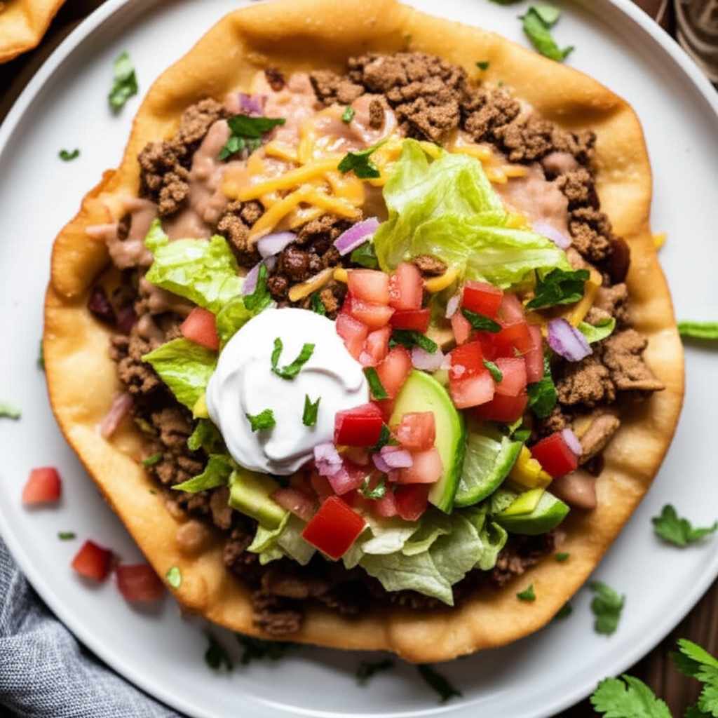 Amy S Favorite Indian Fry Bread Tacos image