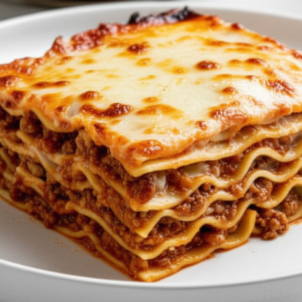Amy S Lasagne With A White And Red Sauce image