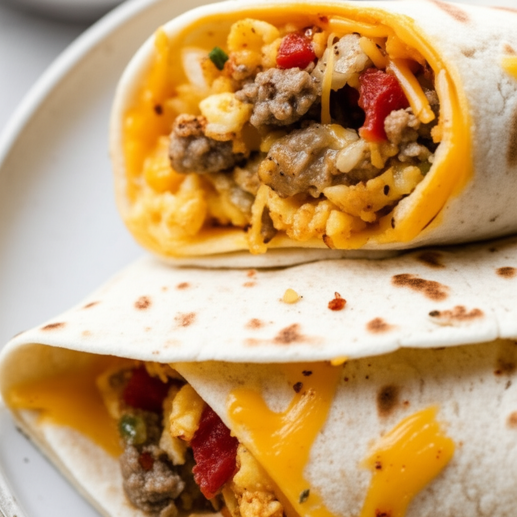 Amy's Mild Or Spicy Breakfast Burritos Oamc image
