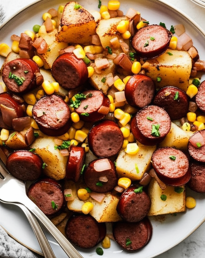 Amy S Quick Kielbasa Skillet Dinner image
