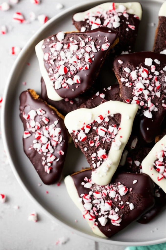 Chocolate Peppermint Bark Cookies Bon Appetit image