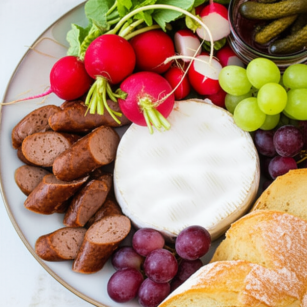 An Indoor Camembert Picnic Platter For Parties And Ftes image