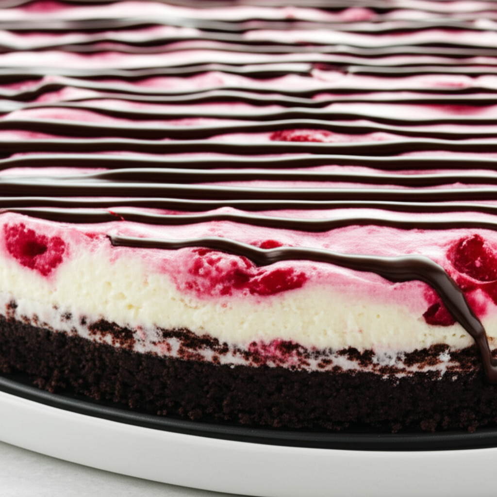 Chocolate Raspberry Cheesecake image