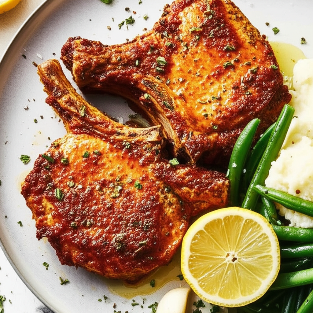 Andalusian Pork Chops image