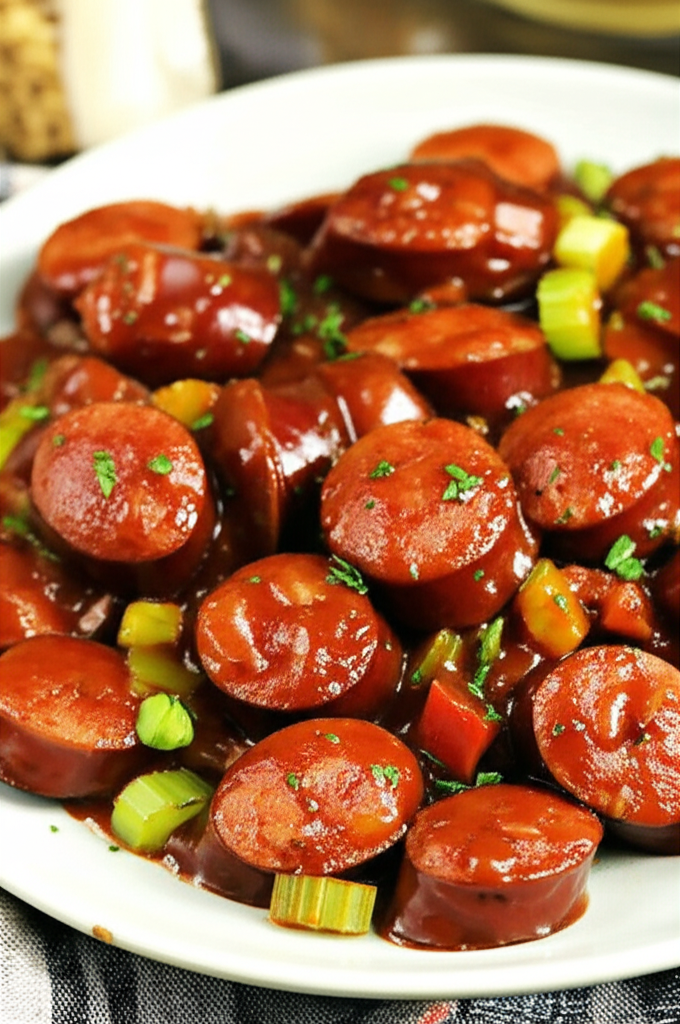 Andouille In Comforting Barbecue Sauce image