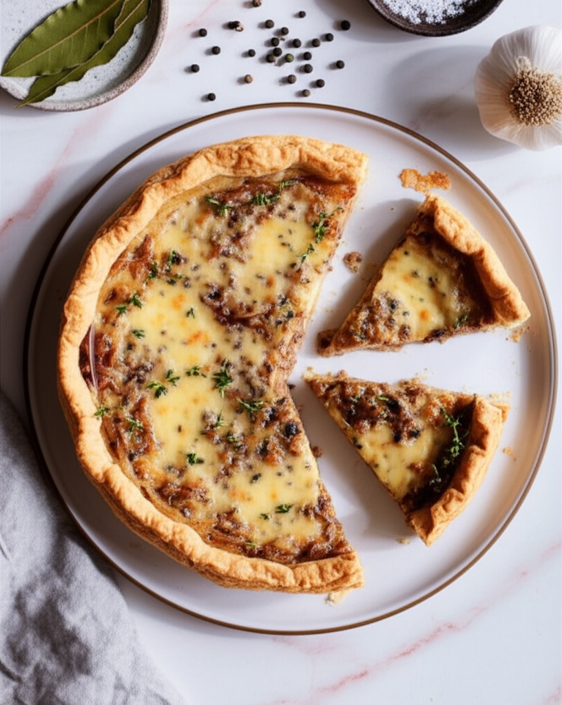 Andreas Viestad Onion Pie With Jarlsberg And Thyme image