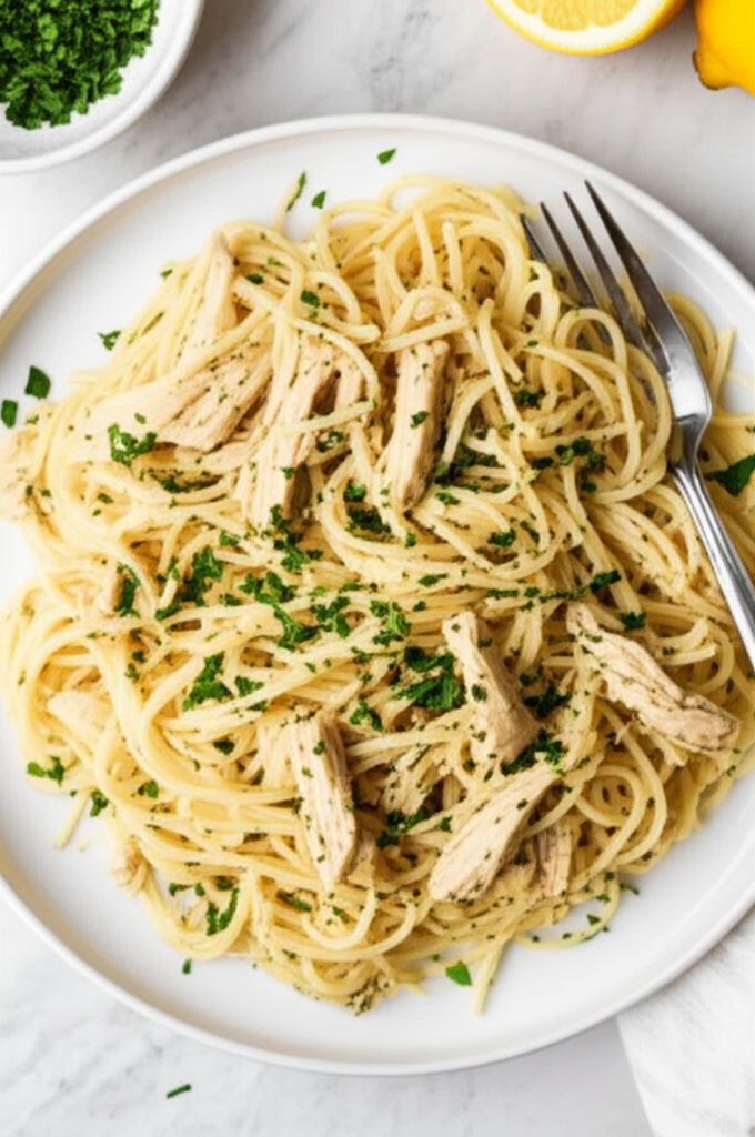 Angel Hair Pasta W Lemon Chicken image