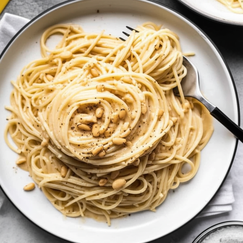 Angel Hair Pasta With Pignoli image