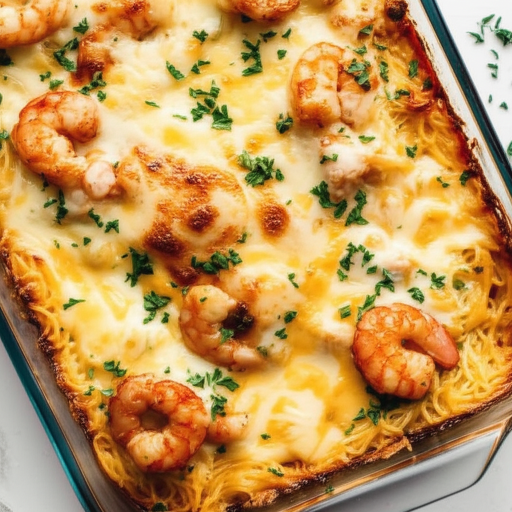 Angel Hair Shrimp Bake image