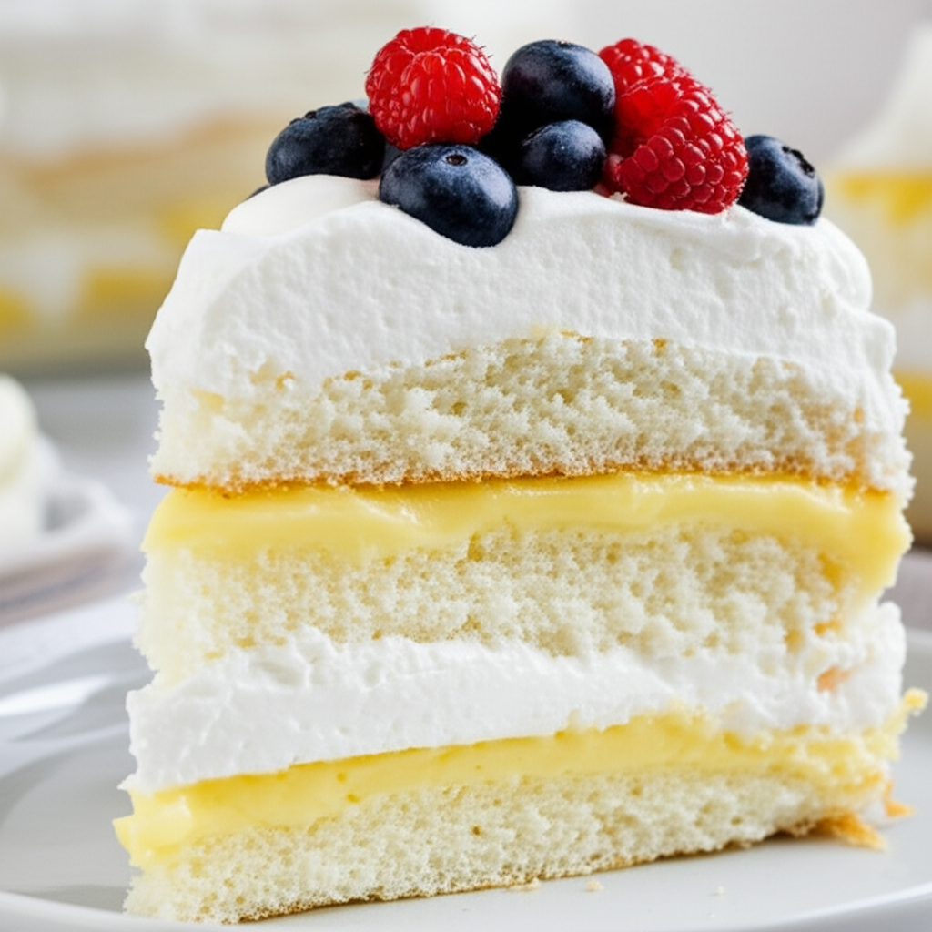 Angel Lush Cake With Pineapple image