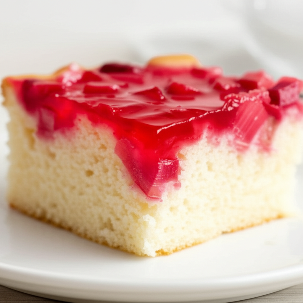 Angie S Easy Rhubarb Strawberry Cake image