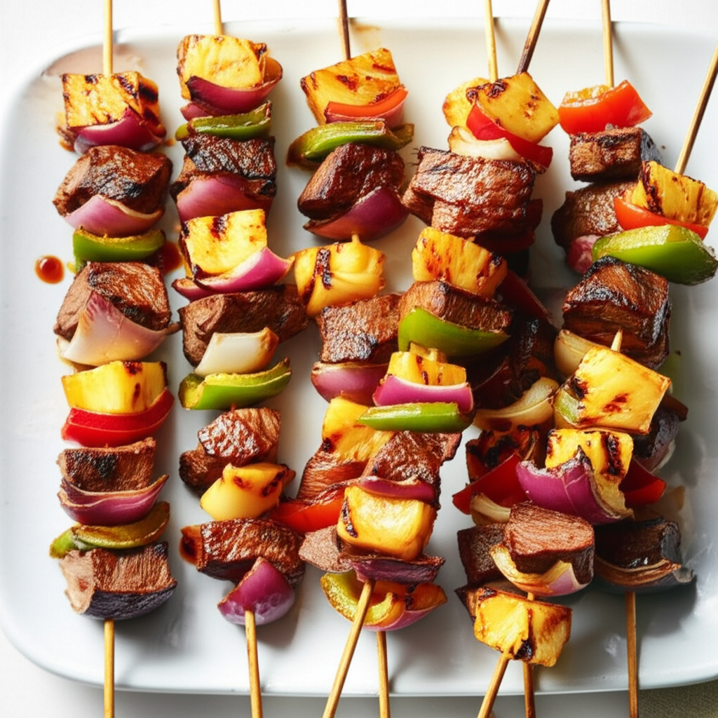 Anguilla Beef And Pineapple Kebabs From Longmeadow Farm image