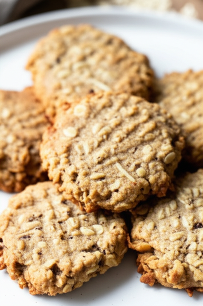 Coconut Flour Peanut Butter Oatmeal Cookies image