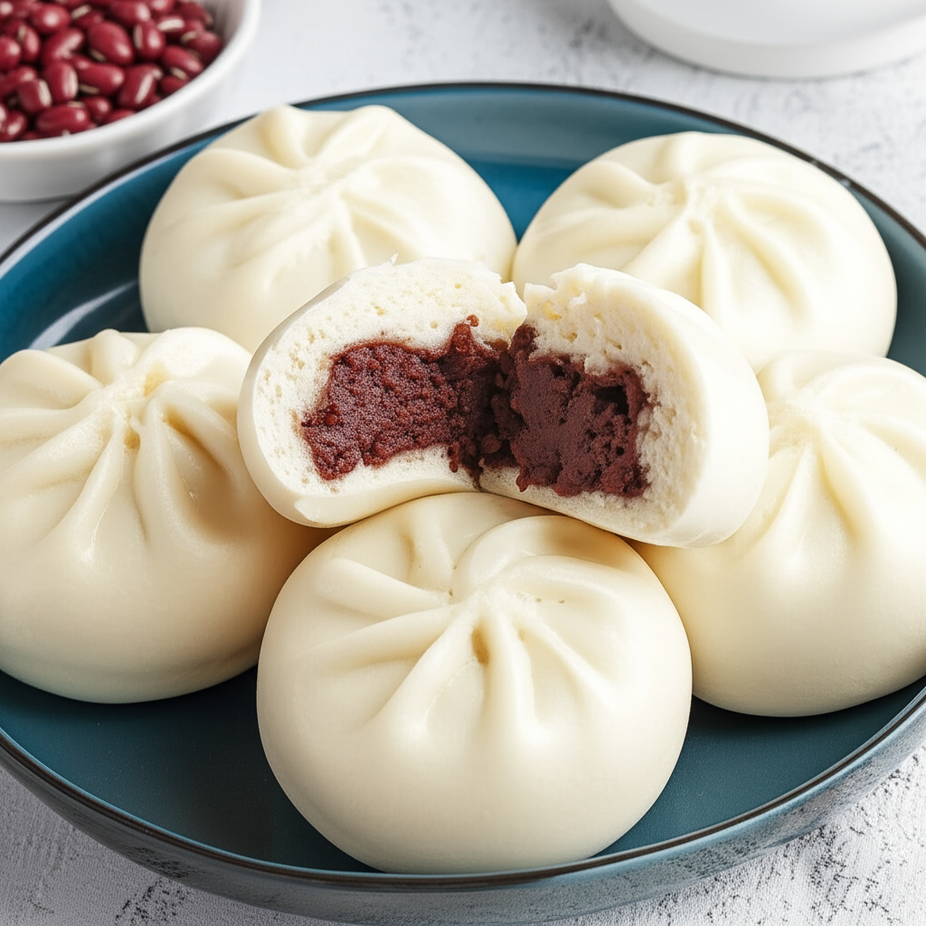 Anman Steamed Buns With Azuki Sweet Red Bean Paste image