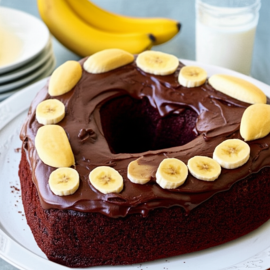 Anna Banana's Birthday Cake With Chocolate Fudge Icing image