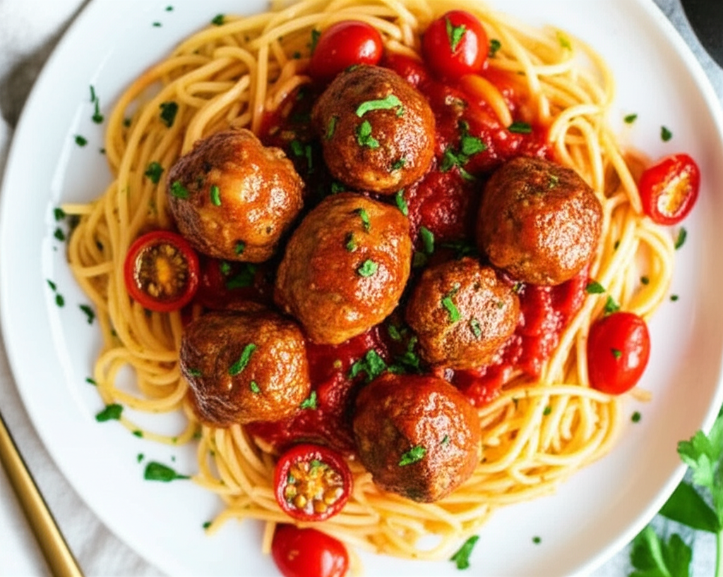 Anna S Uber Spaghetti With Meatballs image