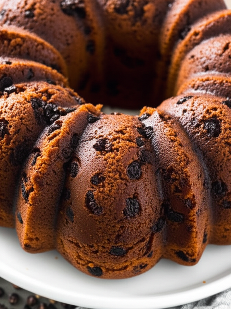 Anne's Carob Chip Raisin Bundt Cake image