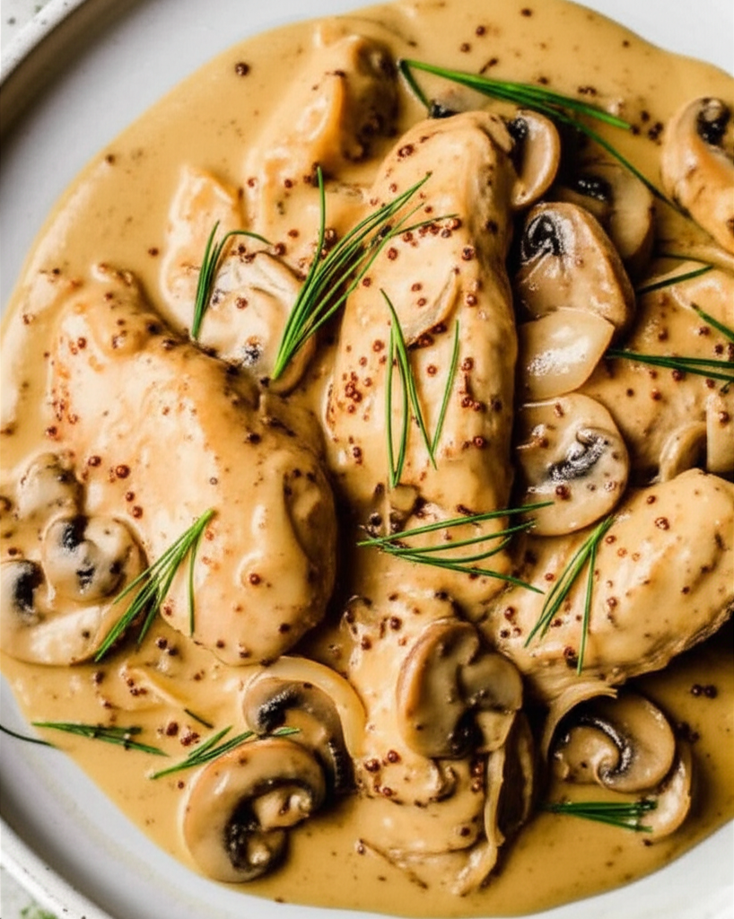 Another Chicken In Tarragon Mustard Cream Sauce Recipe image
