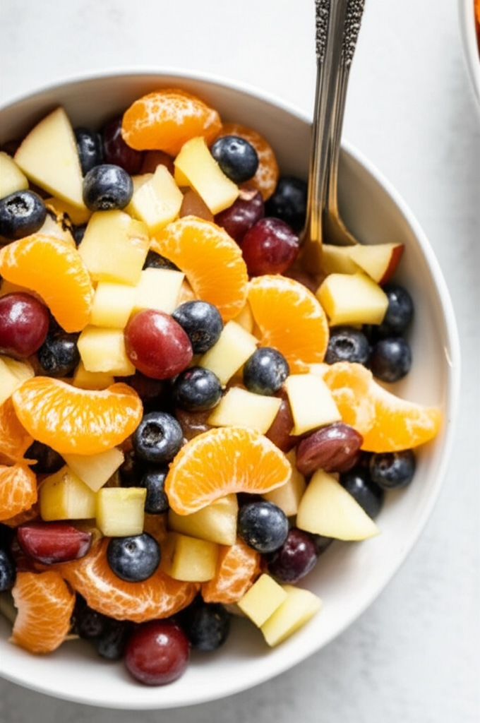 Cool Fruit Salad With Light Sauce image