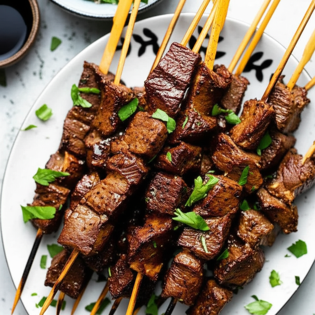 Anticuchos Peruvian Beef Kebabs image