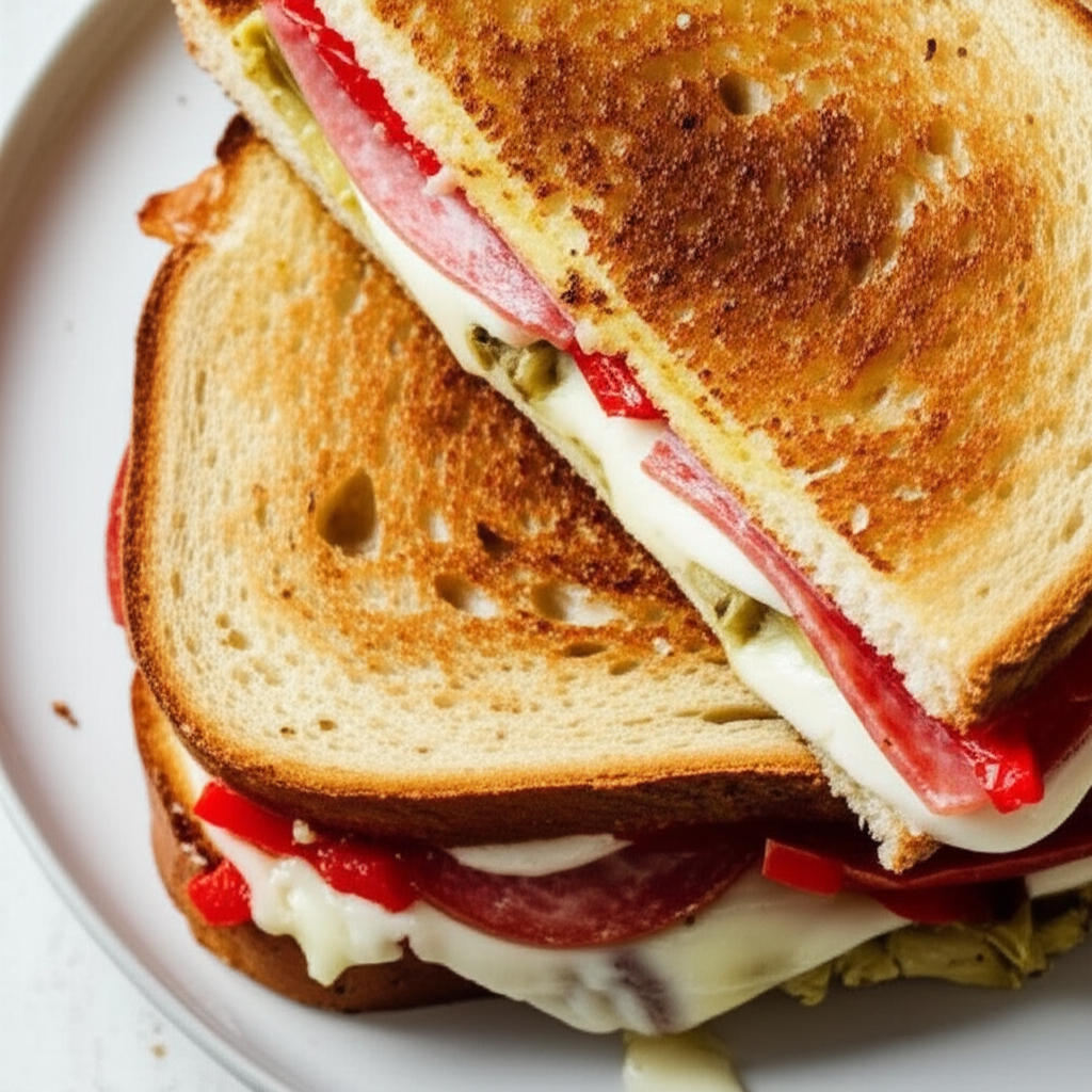 Antipasto Grilled Cheese Sandwich image