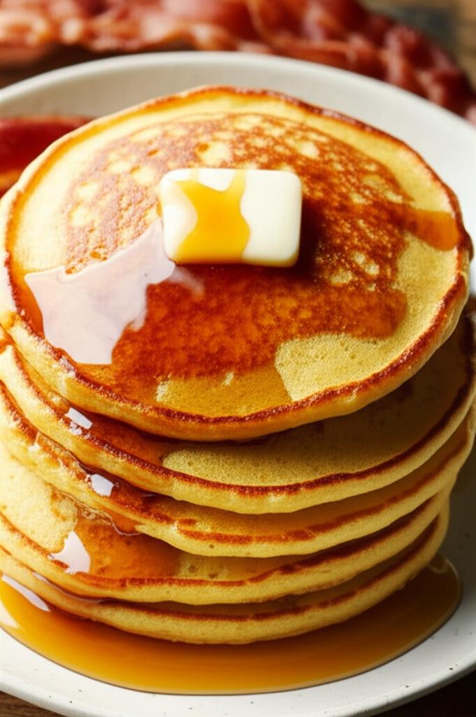 Cornmeal Molasses Pancakes image