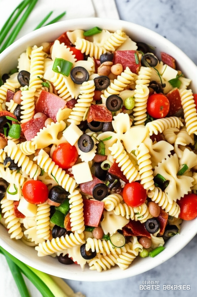 Antipasto Pasta Salad W Basil Vinaigrette image