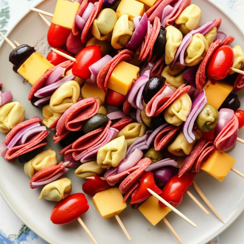 Antipasto Skewers Easy And Perfect For Picnics image