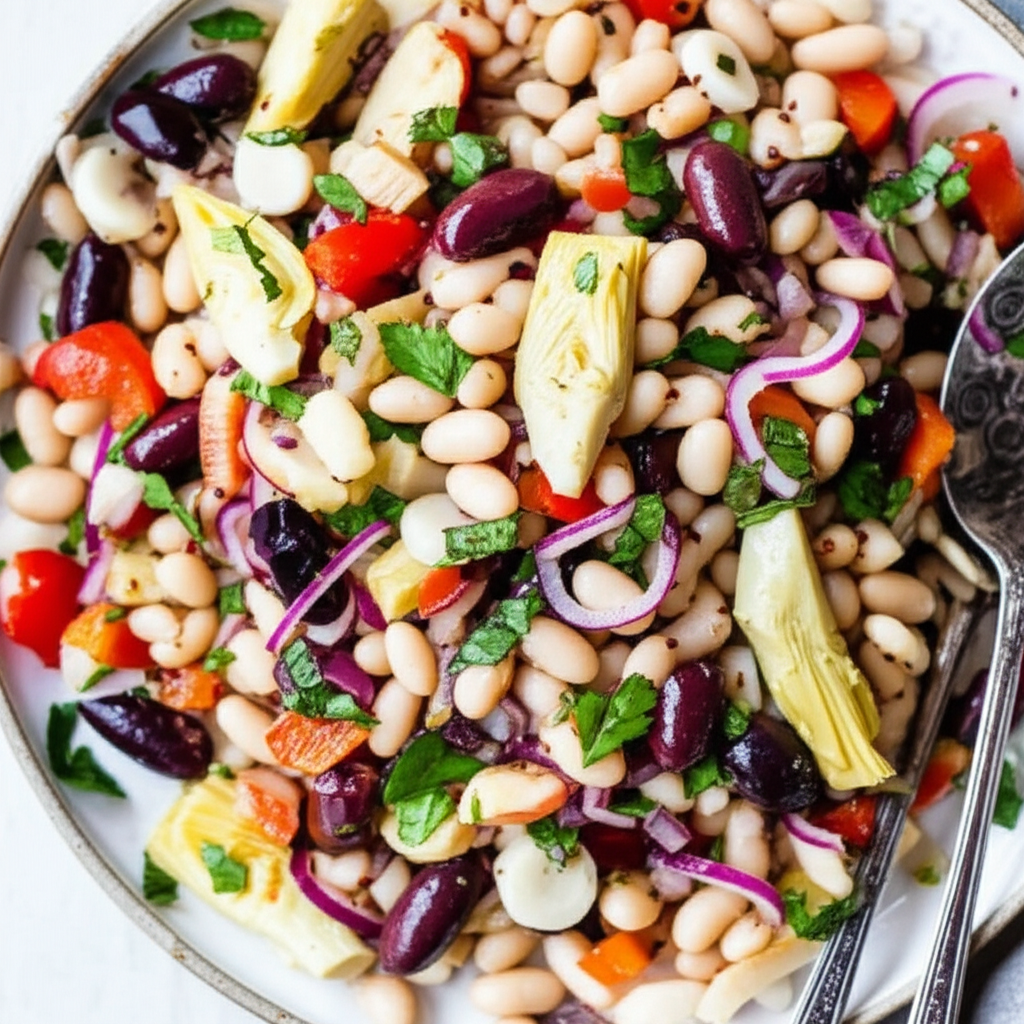 Antipasto Style White Bean Salad image