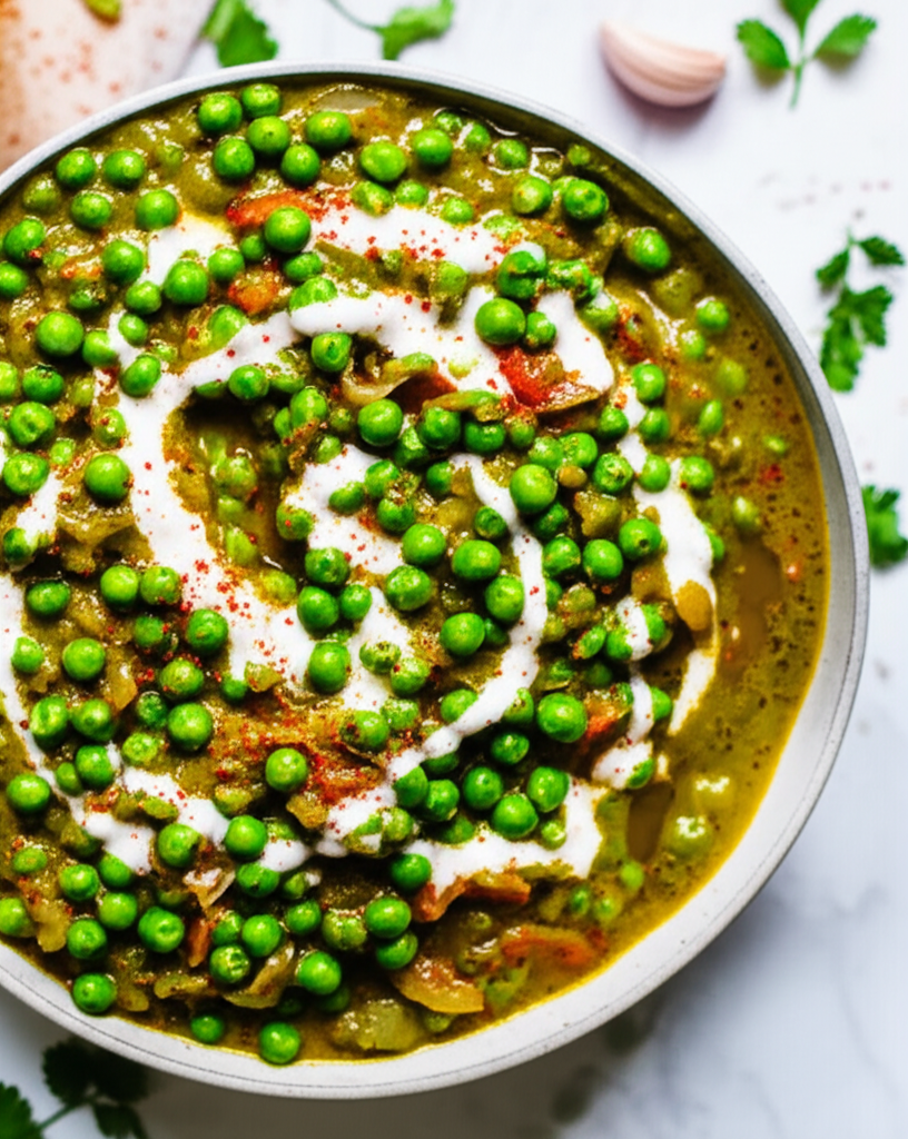 Anytime Two Step Green Pea Curry image
