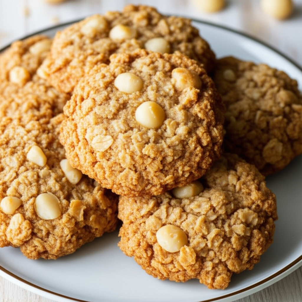 Anzac Biscuits With Macadamia Nuts image