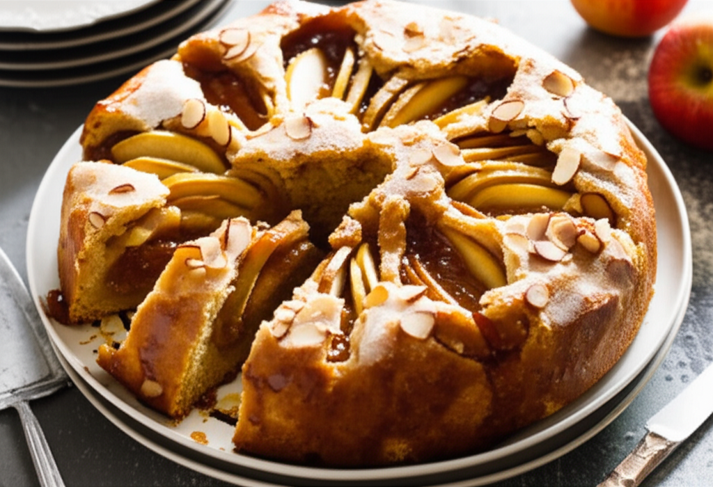 Apfelkuchen With Baked Apples image