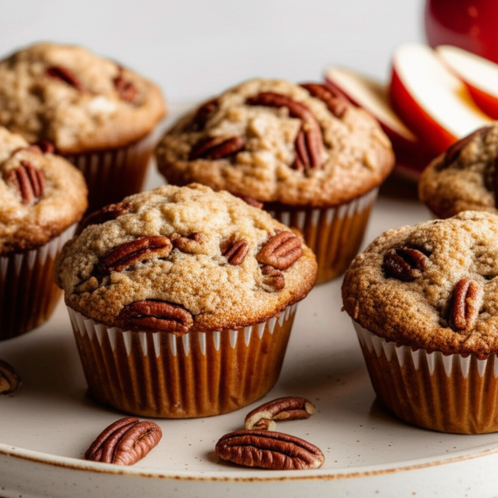 Apple Toasted Pecan Muffins image