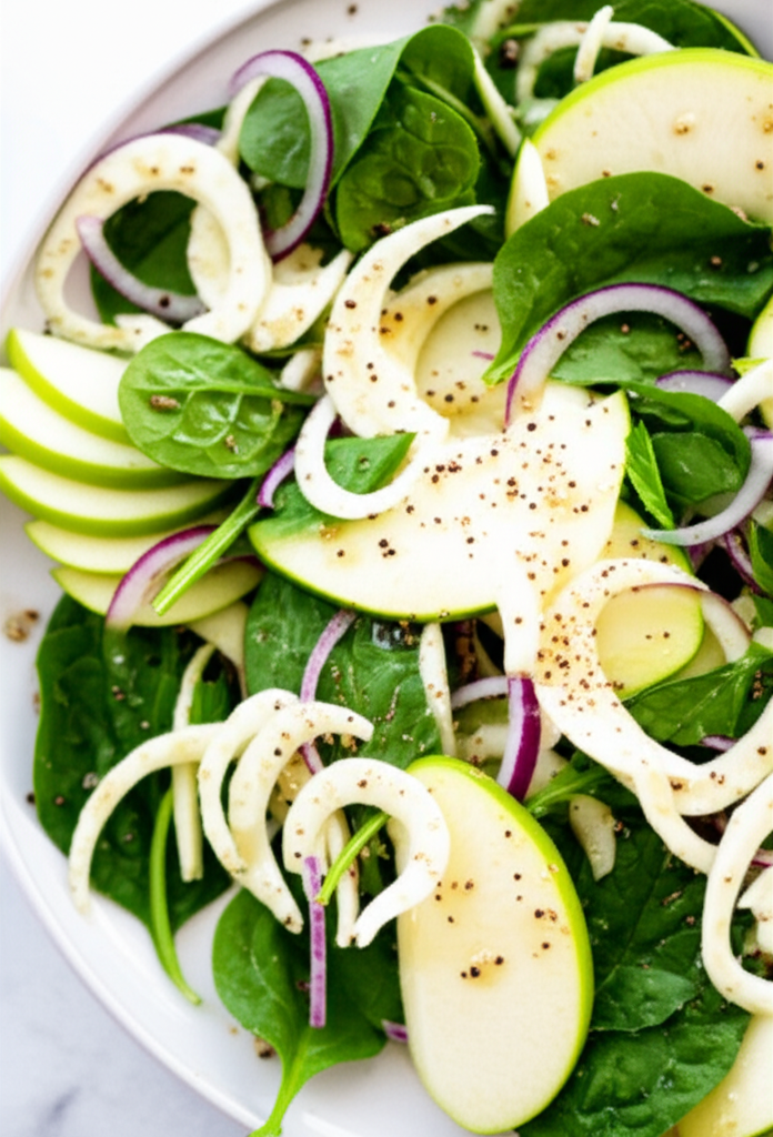 Apple Fennel Salad With Honey Celery Seed Dressing image