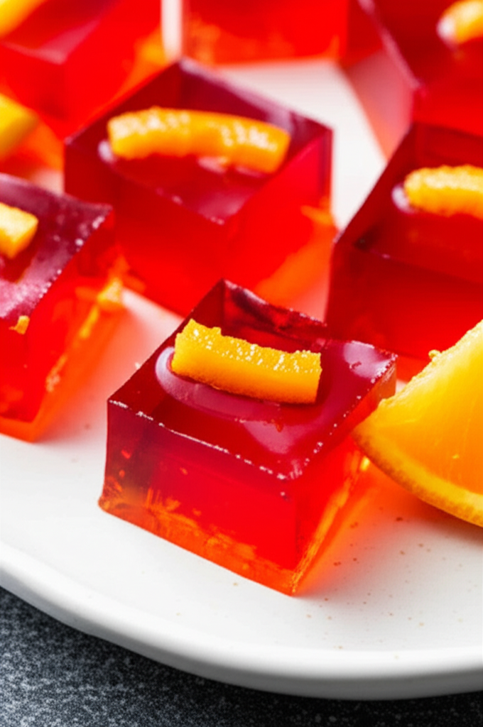 Cranberry Orange Jell O Shots image