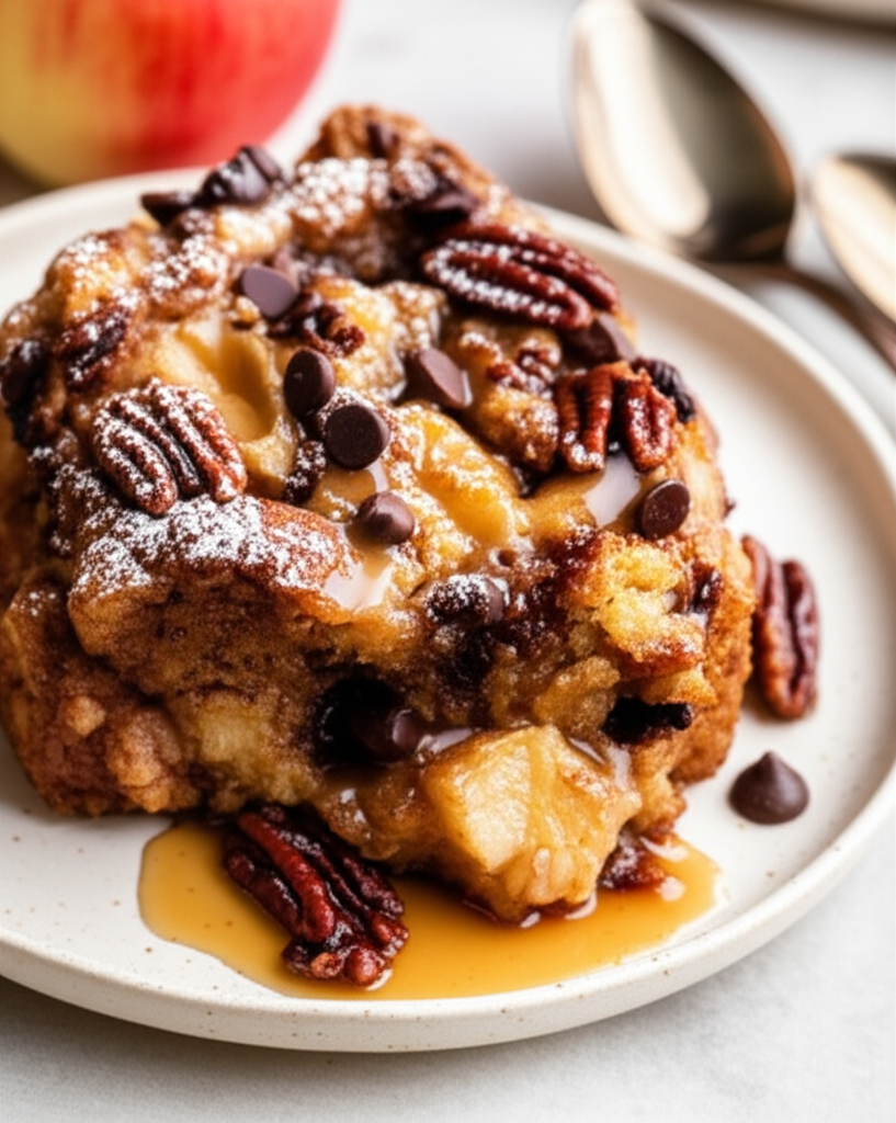 Apple Spice Naughty Nice Bread Pudding image