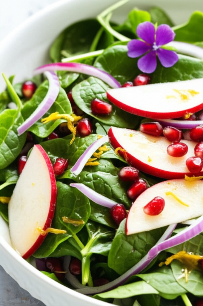 Apple Watercress Salad With Honey Vinaigrette image