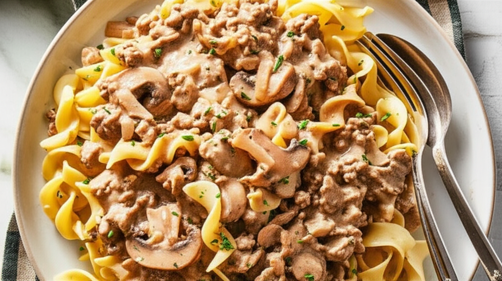Lighter Hamburger Stroganoff image