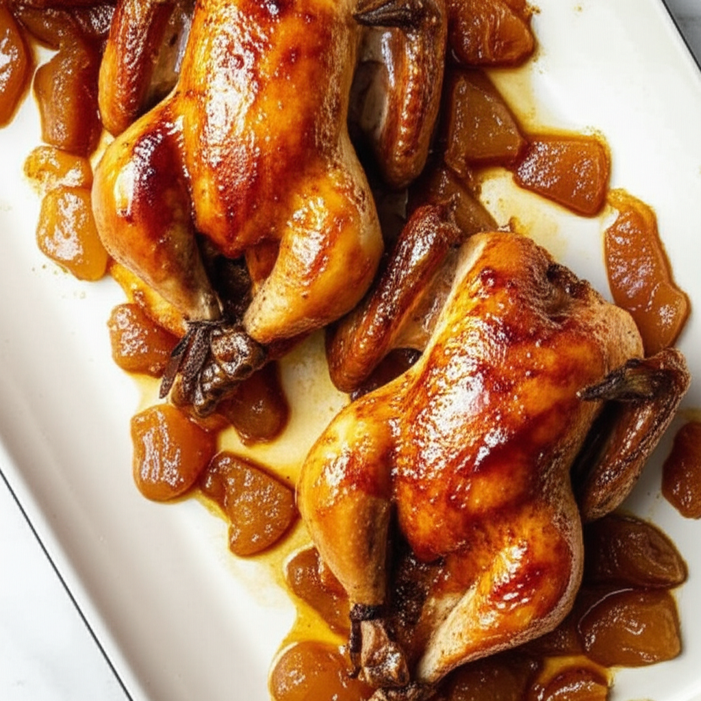 Apple Glazed Cornish Game Hens image