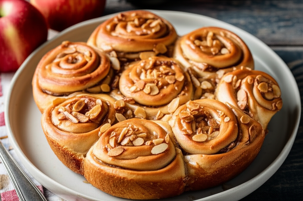 Apple Almond Sticky Buns image