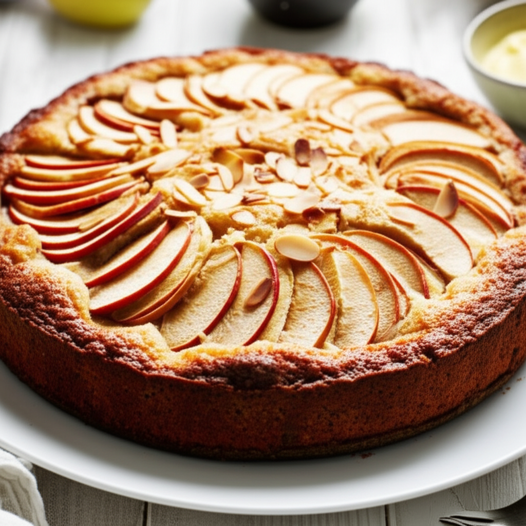 Apple And Almond Cake image