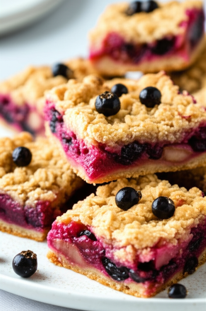 Apple And Black Currant Crumble Bars image