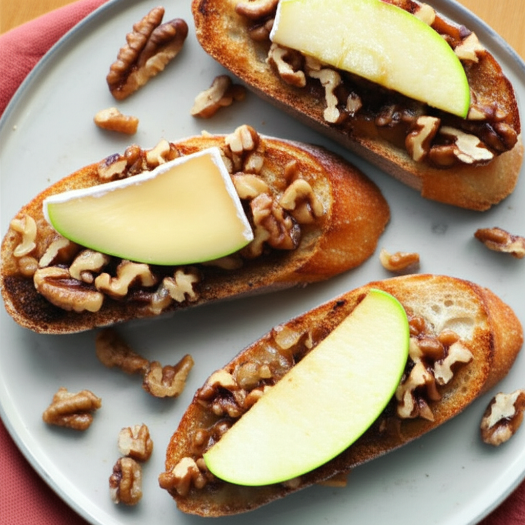 Apple And Brie Toasts image